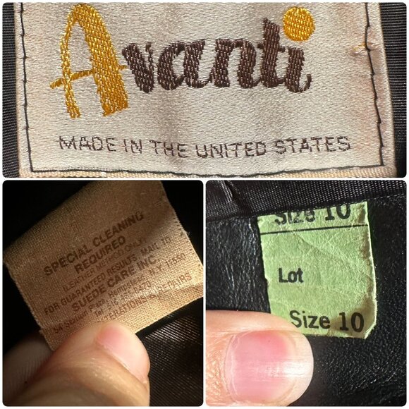 Avanti Leather Long Trench Coat Womens Medium Black Waist belt Matrix Grunge 70s - Picture 5 of 16